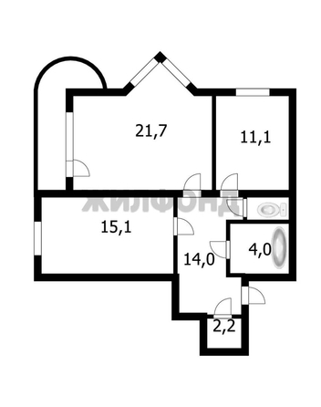 
  Продается 2-комн. квартира, 70 м², Кошурникова ул, д. 53/1
. Фото 13.