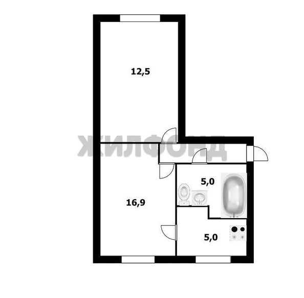 
  Продается 2-комн. квартира, 43.1 м², Шлюзовая ул, д. 12
. Фото 18.