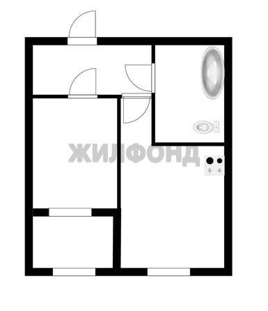 
  Продается 1-комн. квартира, 37.6 м², ЖК 1-й на Киевской
. Фото 18.