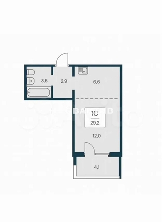 
  Продается студия, 29.2 м², ЖК Квартал на Игарской, дом 1
. Фото 1.