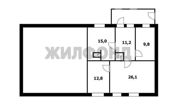 
  Продается дом, 76.1 м², село Береговое
. Фото 21.