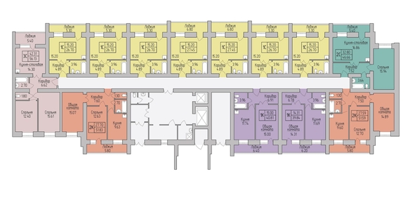 
  Продается 2-комн. квартира, 46.66 м², ЖК Дивногорский, дом 44
. Фото 1.