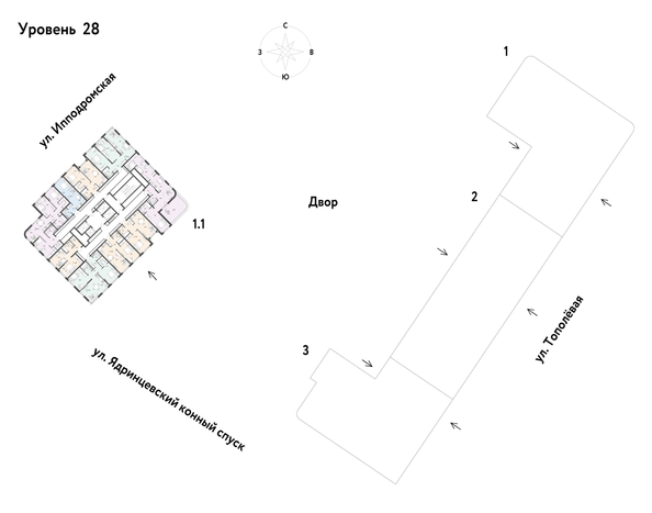 
  Продается 1-комн. квартира, 46.98 м², ЖК Страна.Тополевая, к 1
. Фото 1.