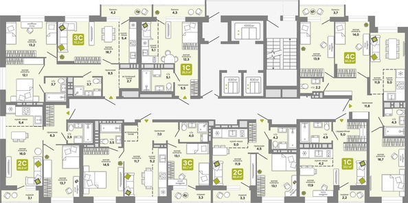 
  Продается 3-комн. квартира, 60.7 м², ЖК Счастливый квартал, дом 2
. Фото 1.