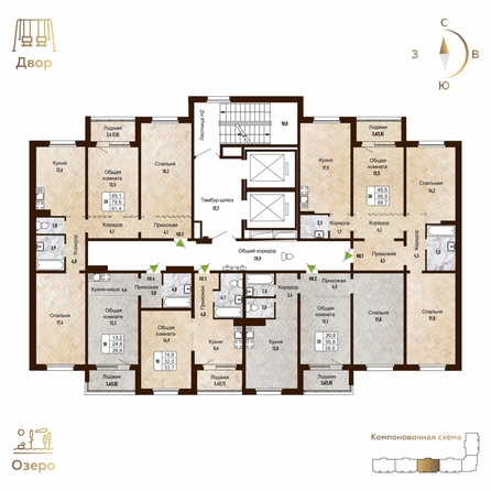 
  Продается 1-комн. квартира, 33.7 м², ЖК Новый горизонт, дом 4
. Фото 1.