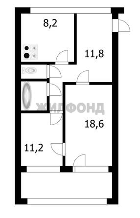 
  Продается 2-комн. квартира 58.6 м². Фото 21.