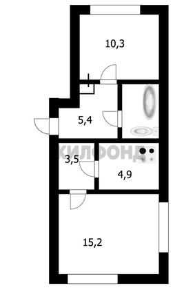 
  Продается 2-комн. квартира, 42.9 м², Зорге ул, д. 46
. Фото 12.