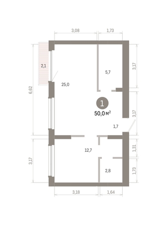 
  Продается 1-комн. квартира 50 м², в ЖК Лебедевский квартал, д 1. Фото 1.