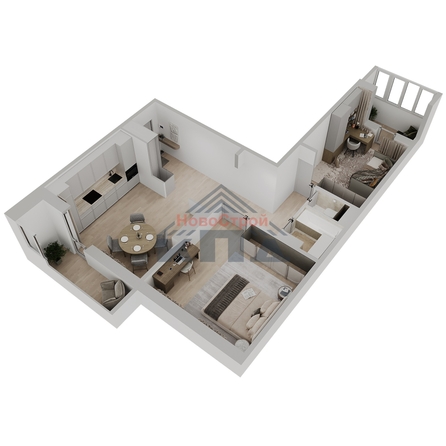 
  Продается 2-комн. квартира 68.21 м², в ЖК Два поэта. Фото 2.