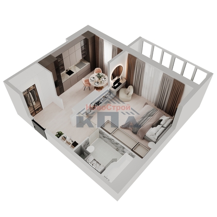 
  Продается 1-комн. квартира 42.44 м², в ЖК Два поэта. Фото 3.