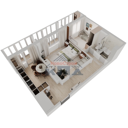 
  Продается 2-комн. квартира 61.43 м², в ЖК Два поэта. Фото 2.