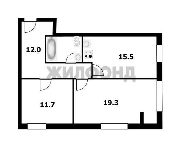
  Продается 2-комн. квартира 63.1 м². Фото 2.