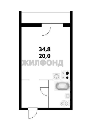
  Продается 1-комн. квартира 34.8 м², в ЖК Leo (лео). Фото 8.