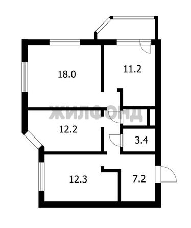 
  Продается 3-комн. квартира 70 м². Фото 12.