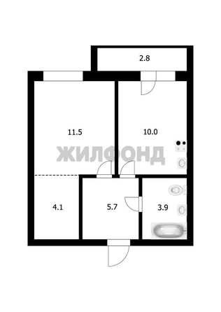 
  Продается 1-комн. квартира 35.2 м², в ЖК Солнечные часы, 3 очередь, дом 4. Фото 12.