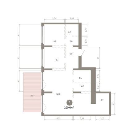 
  Продается 2-комн. квартира 100.57 м², в ЖК Европейский берег, дом 45. Фото 1.