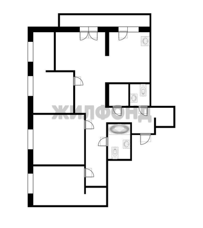 
  Продается 4-комн. квартира 103 м², в ЖК Оазис, дом 30 б/с Б. Фото 22.