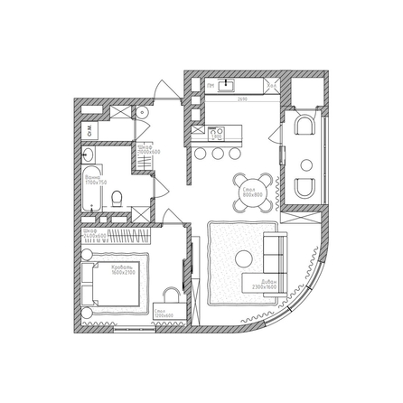 
  Продается 2-комн. квартира 61.6 м², в ЖК Беринг, дом 2. Фото 5.