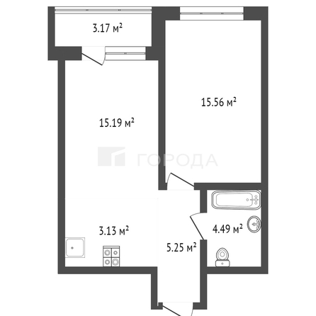 
  Продается 2-комн. квартира 46.8 м². Фото 25.