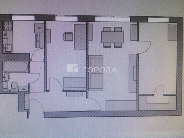 
  Продается 3-комн. квартира 58.1 м². Фото 2.