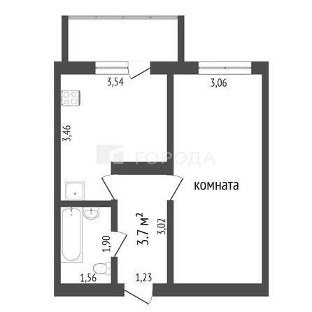 
  Продается 1-комн. квартира 44 м², в ЖК Заельцовский New. Фото 21.