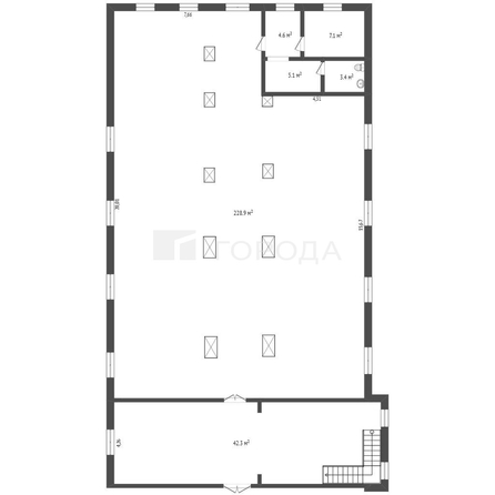 
  Сдается универсальное помещение 250 м². Фото 21.