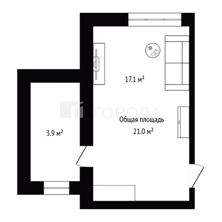 
  Продается комната 21 м². Фото 16.
