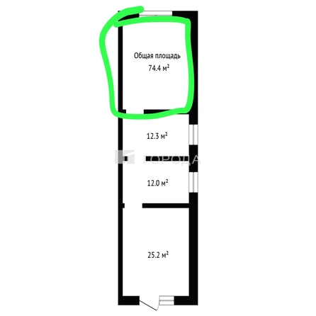 
  Сдается универсальное помещение 12.3 м². Фото 39.