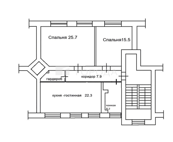 
  Продается 3-комн. квартира 79.6 м². Фото 17.
