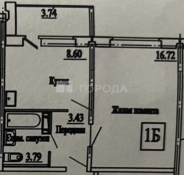 
  Продается 1-комн. квартира 33 м². Фото 7.