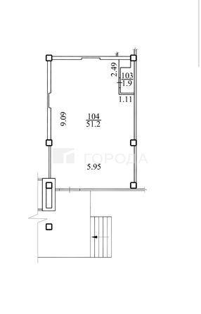 
  Сдается универсальное помещение 53.1 м². Фото 3.
