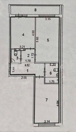 
  Продается 2-комн. квартира 63.5 м², в ЖК Венеция-2, дом 8. Фото 22.