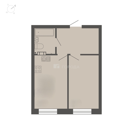 
  Продается апартамент 37.3 м², в АК Нова-апарт. Фото 36.