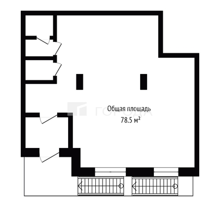
  Продается универсальное помещение 78.5 м², в ЖК Покровский, блок-секция  3, 4, 5. Фото 5.
