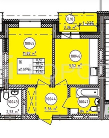 
  Продается 1-комн. квартира 33.9 м², в ЖК Высота. Фото 28.