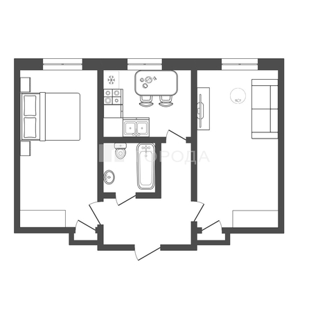 
  Продается 2-комн. квартира 43.9 м². Фото 22.