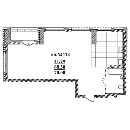 
  Продается 3-комн. квартира 70 м², в ЖК  Римский квартал, 2 очередь. Фото 3.