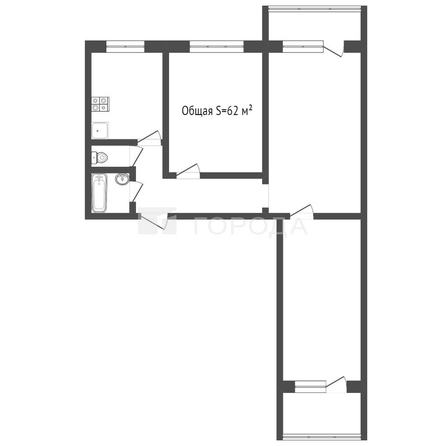 
  Продается 3-комн. квартира 62 м². Фото 26.