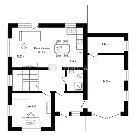 
  Продается дом 185 м², в КП Гармония. Фото 42.