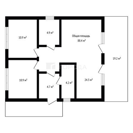 
  Продается дом 88.4 м², в КП Идиллия. Фото 35.