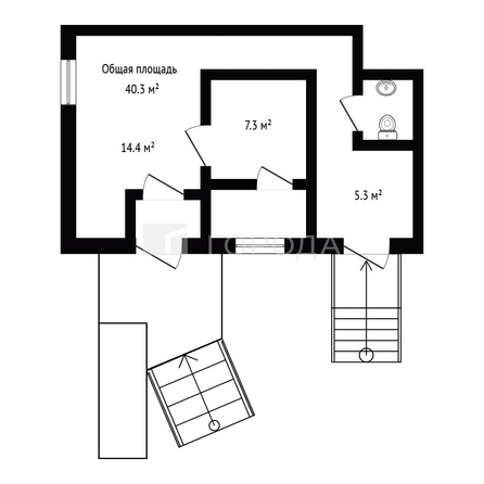 
  Продается торговая площадь 40.3 м². Фото 2.