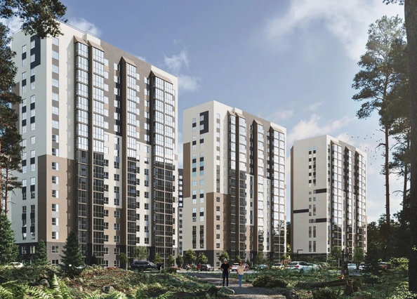 
  Продается студия 33.8 м², в ЖК Квартал Сосновый бор, дом 1. Фото 1.