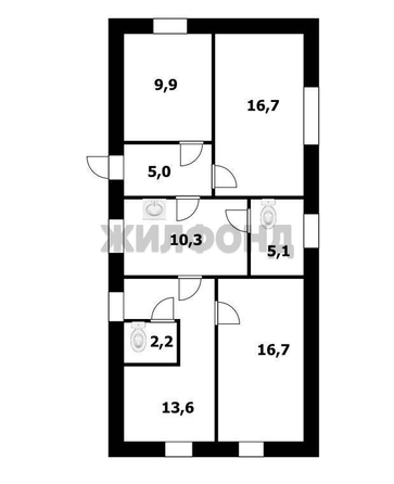 
  Продается дом 79.5 м². Фото 11.