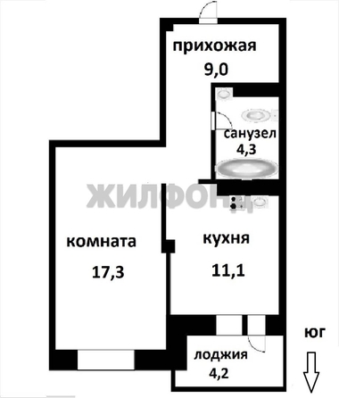 
  Продается 1-комн. квартира 41.5 м², в ЖК Аквамарин, дом 3. Фото 27.
