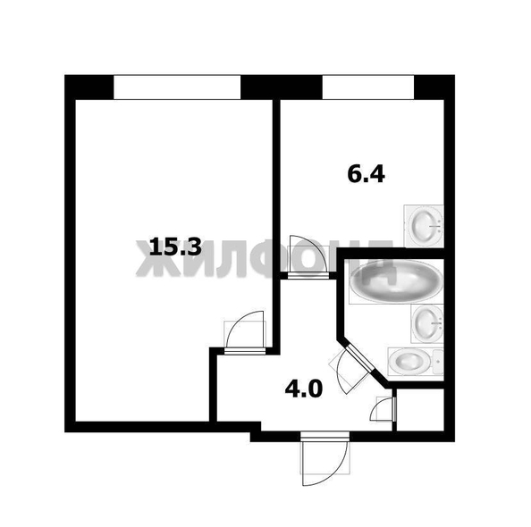 
  Продается 1-комн. квартира 29.1 м². Фото 13.
