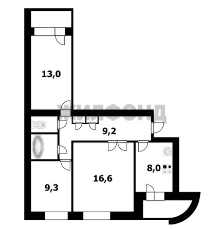 
  Продается 3-комн. квартира 60.1 м². Фото 12.