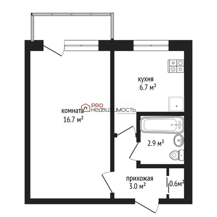 
  Продается 1-комн. квартира 29.9 м². Фото 10.