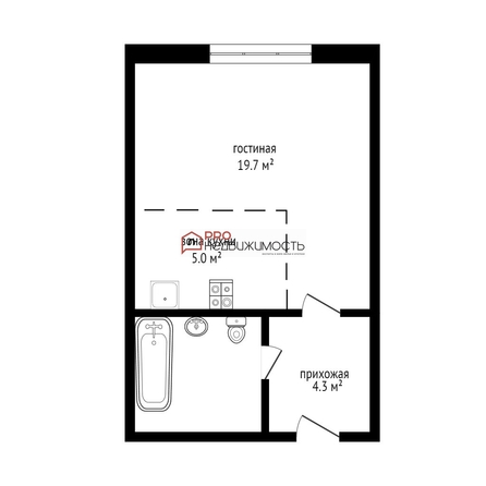 
  Продается студия 33 м². Фото 11.