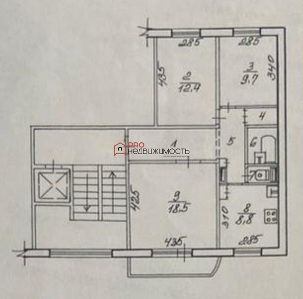 
  Сдается 3-комн. квартира 65.2 м². Фото 16.