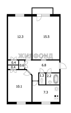
  Продается 3-комн. квартира 57 м². Фото 7.